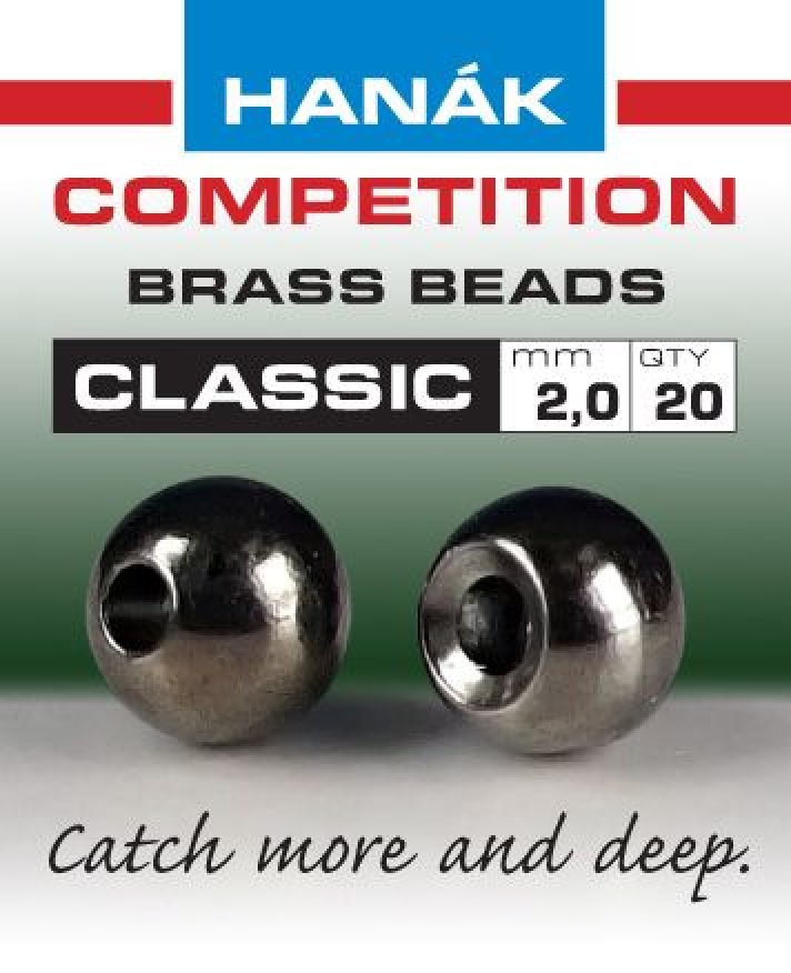 Klasické mosazné hlavičky Hanák Competition - černé niklové