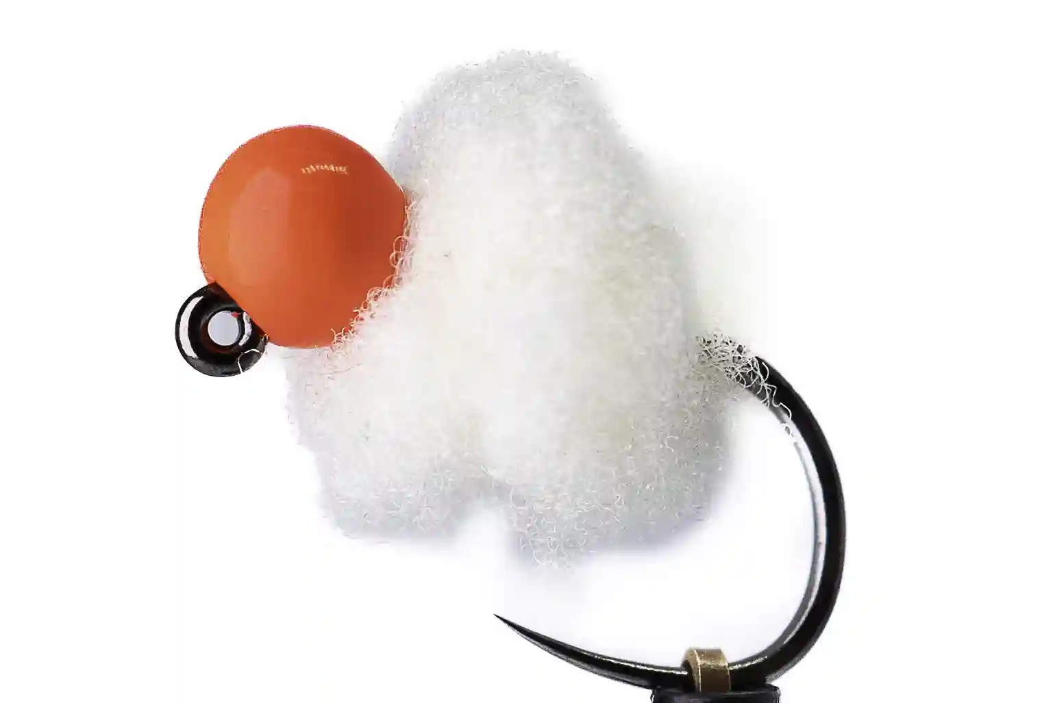 Fluo cheese egg jig s fluo červenou hlavičkou