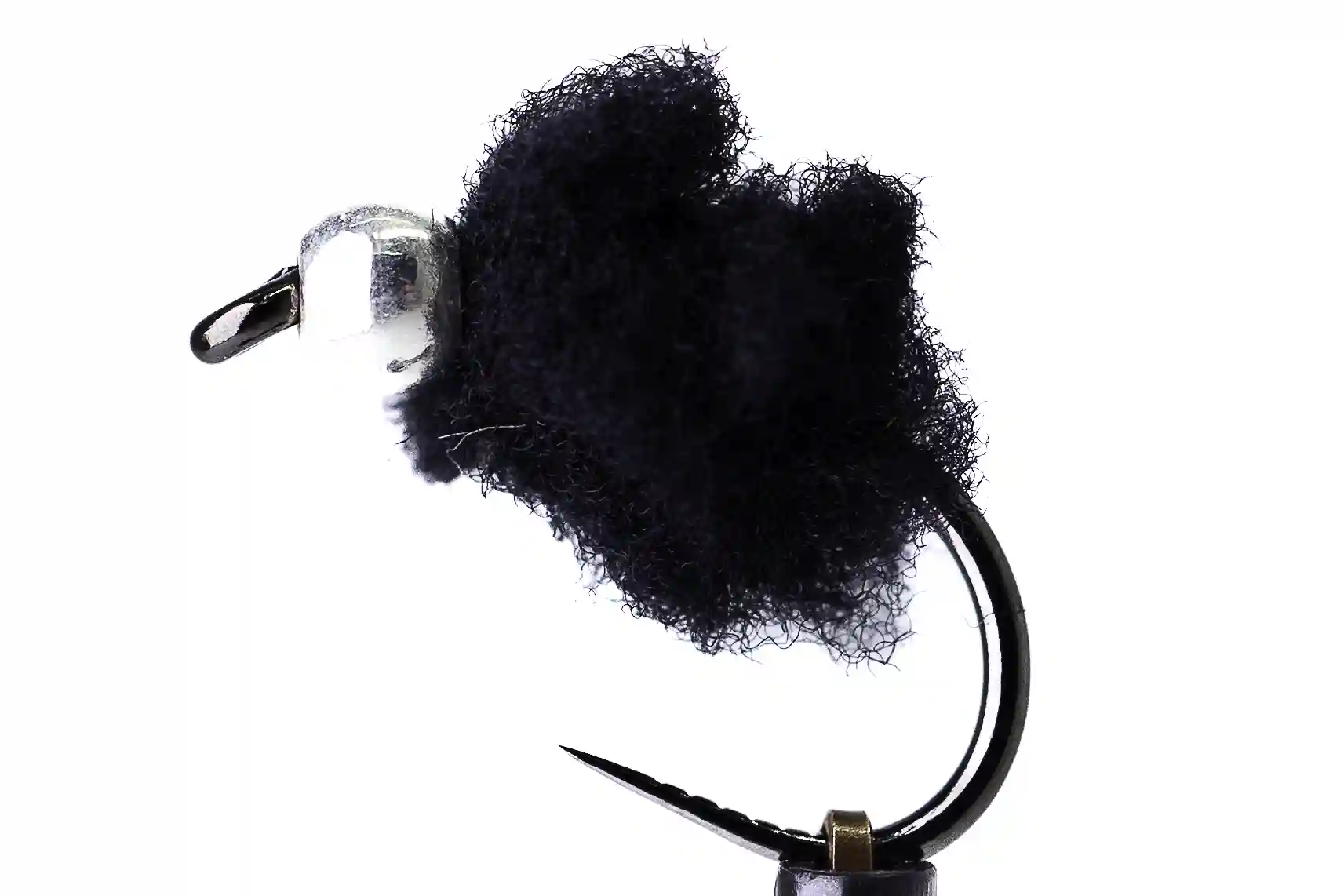 Černý egg se stříbrnou hlavičkou