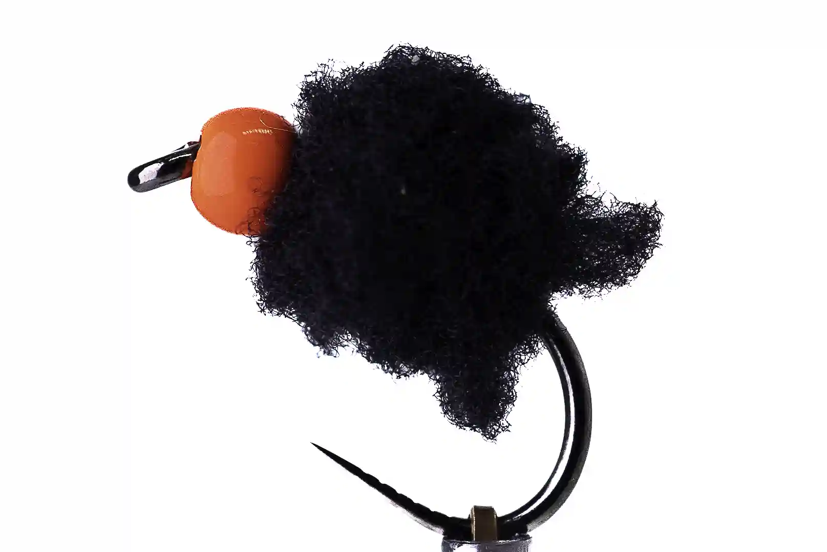 Černý egg s fluo červenou hlavičkou