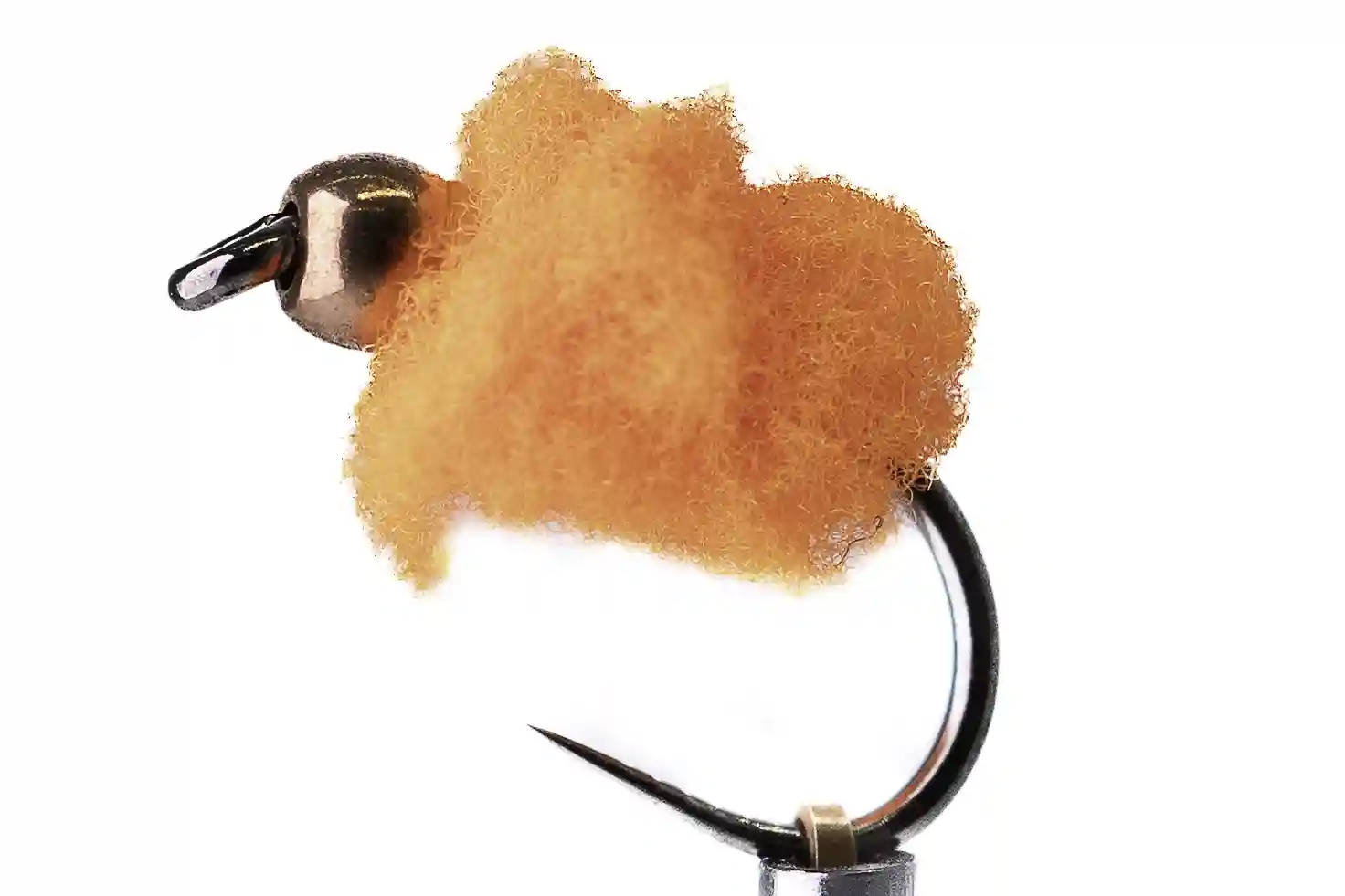 Fluo oranžový egg s měděnou hlavičkou