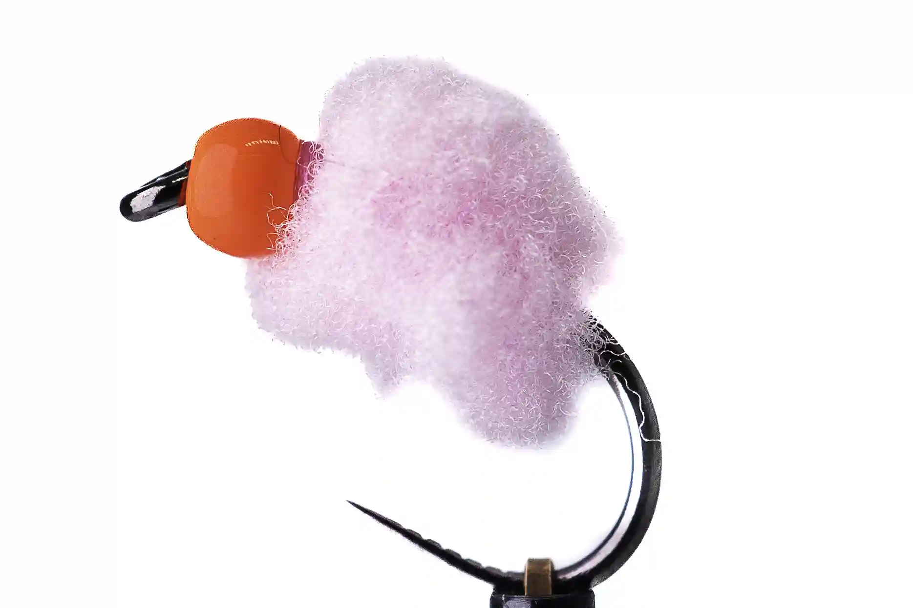 Růžový egg s fluo červenou hlavičkou