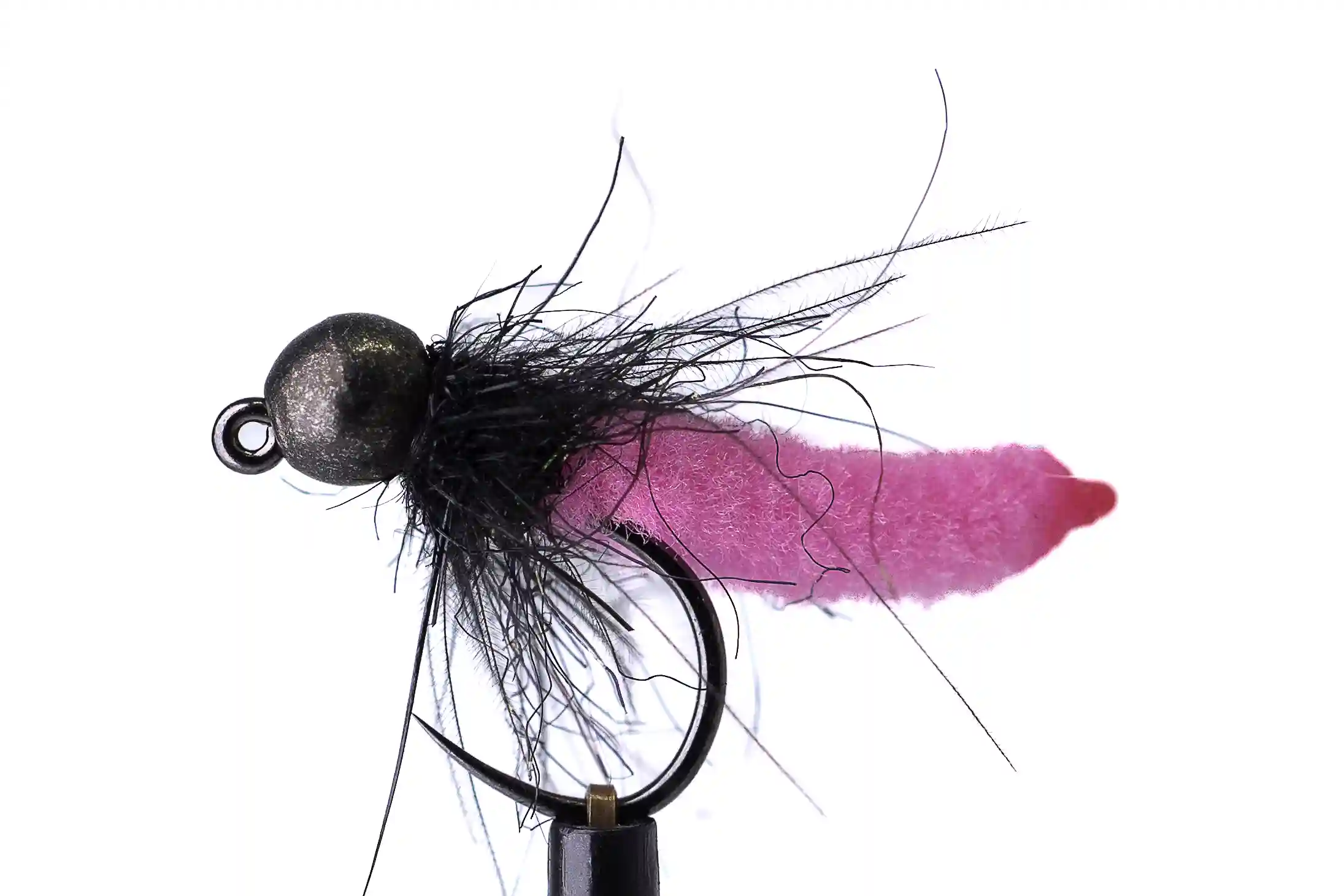 Fluo růžový mop s černou hlavičkou