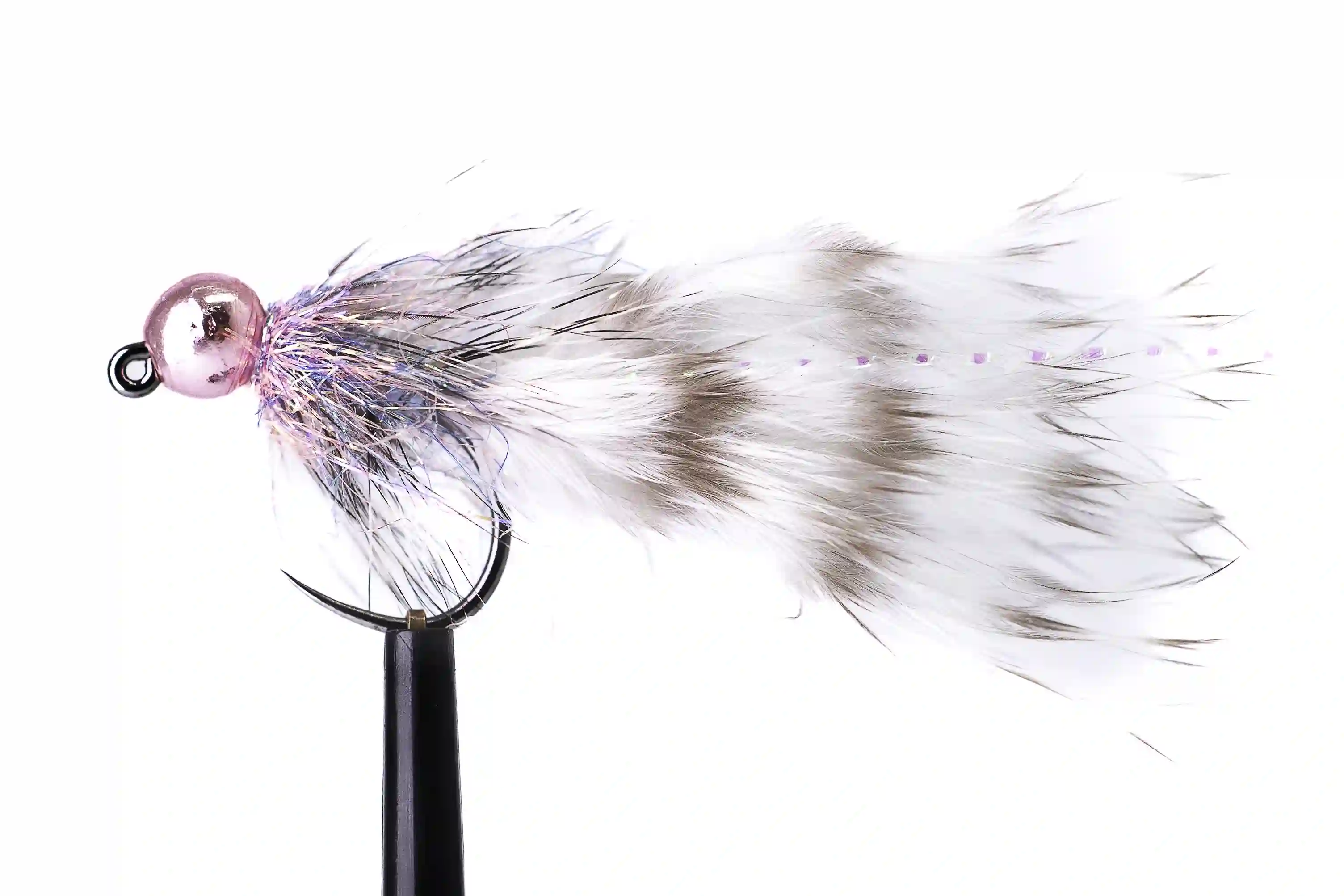 Grizzly jig streamer s růžovou hlavičkou