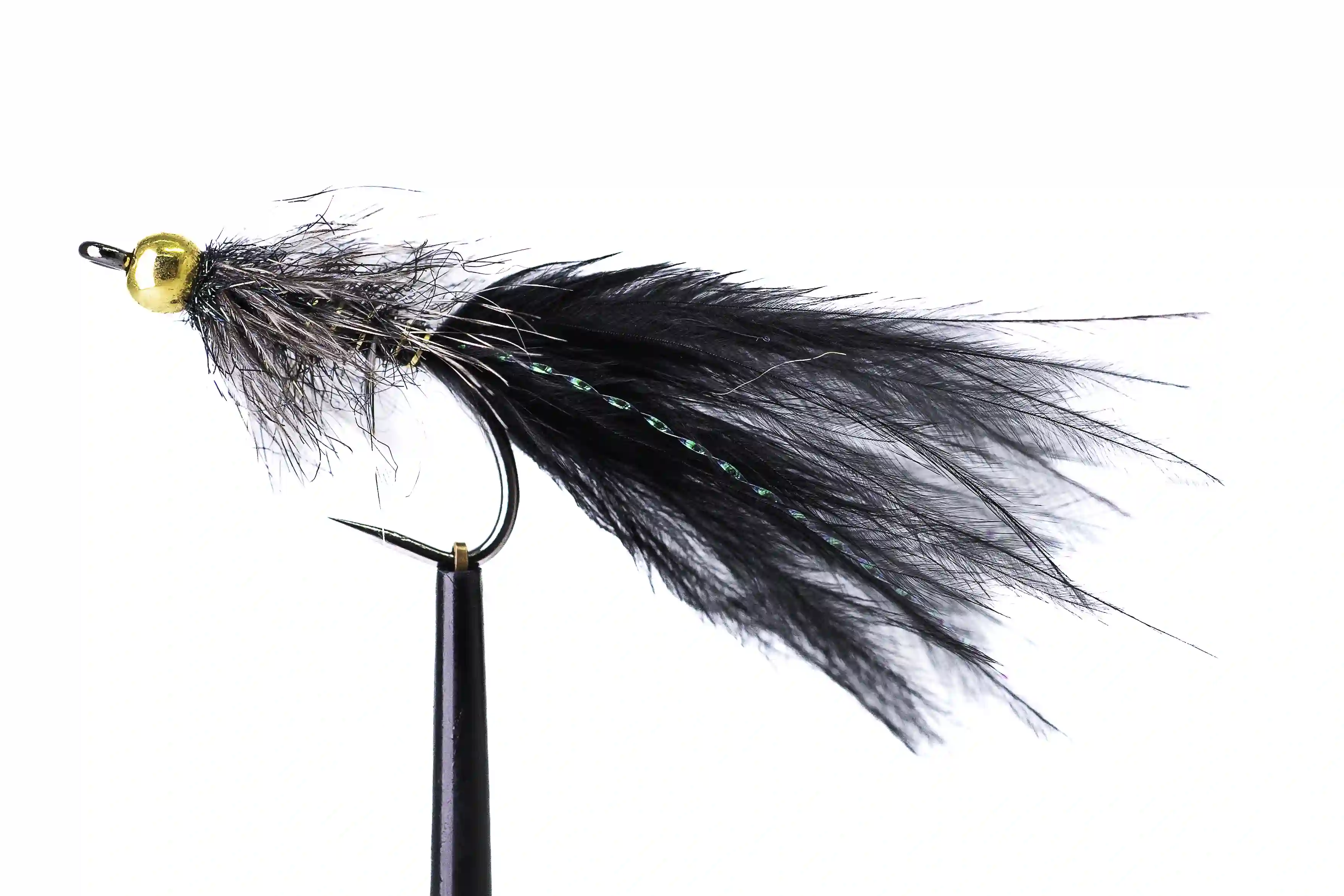 Černý grizzly Wolly Bugger