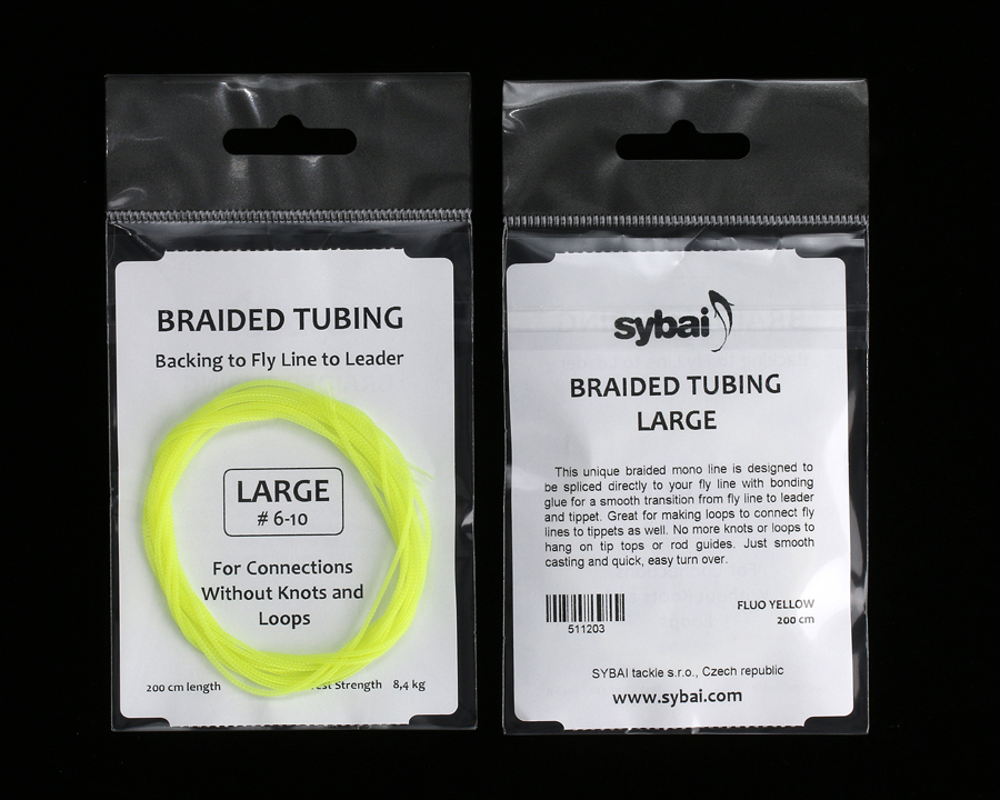 Sybai Braided Tubing, Micro, 2 m - Čirá