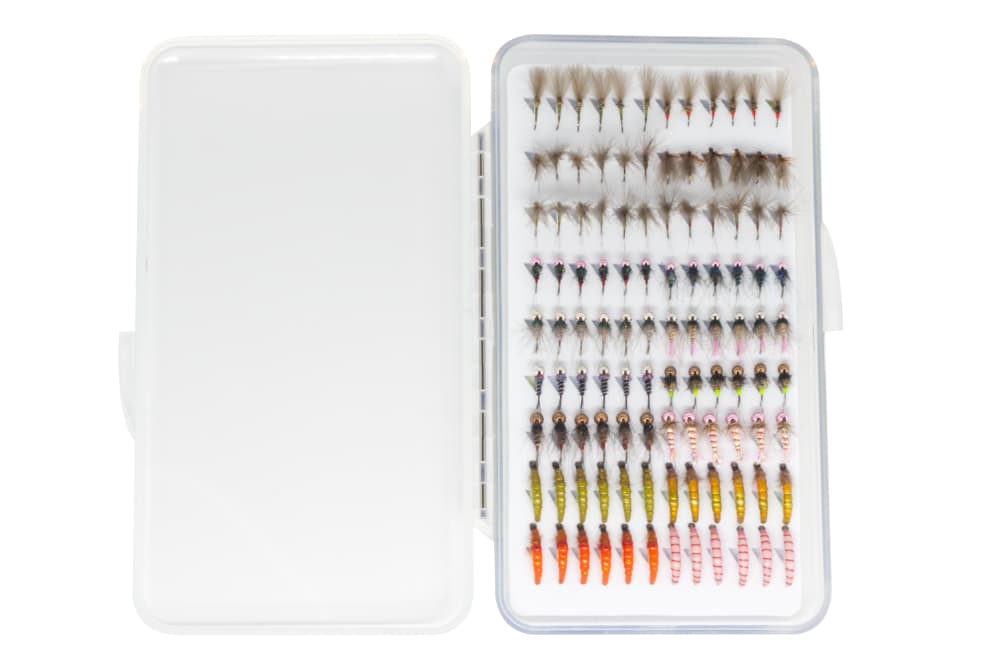 Univerzální sada 108 ks pro lov lipanů a pstruhů