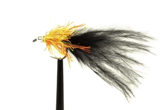 Black & orange Neon Hackle lure