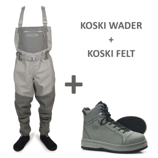 Brodící set Vision Koski + boty Koski 2.0 s gumovou podrážkou