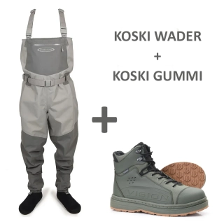 Brodící set Vision Koski + boty Koski 2.0 s filcovou podrážkou