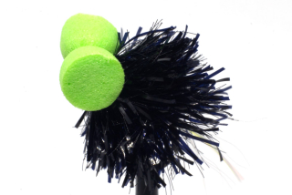 Blooby Black & Chartreuse