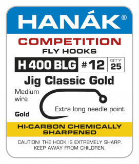 Muškařské háčky Hanák Competition H 400 BLG Jig Classic Gold