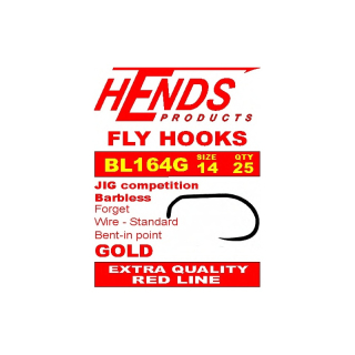 Muškařský háček zlatý Hends BL 164G