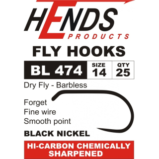 Muškařské háčky Hends BL 474