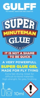 Sekundové gelové lepidlo Gulff - Minuteman - Super Glue Gel - Thick 10ml