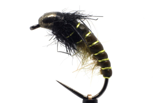 Olivový Heavy Body blešivec s chartreuse kroužkováním