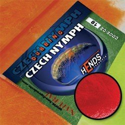 Czech Nymph Dubbing Hends - Červeno oranžová