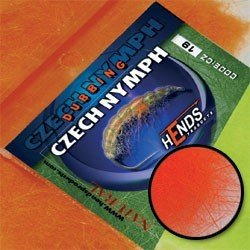 Czech Nymph Dubbing Hends - Fluo oranžová ohnivá
