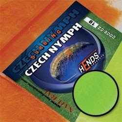 Czech Nymph Dubbing Hends - Fluo zelená