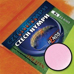Czech Nymph Dubbing Hends - Fluo růžová