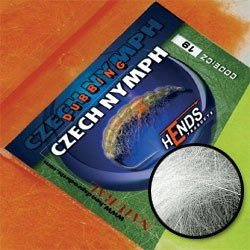 Czech Nymph Dubbing Hends - Bílá