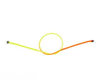 Sybai Nymph Strike Indicator - Fluo žluto / oranžový