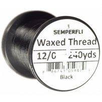Semperfli Waxed Thread 12/0 - Černá