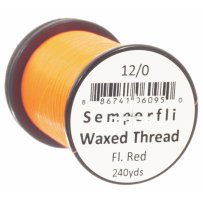 Semperfli Waxed Thread 12/0 - Fluo červená