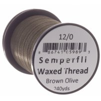 Semperfli Waxed Thread 12/0 - Olivově hnědá