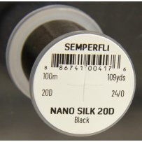 Semperfli Nano Silk Professional 24/0 - Černá