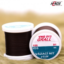 Vázací nit Hends Grall - Hnědo černá