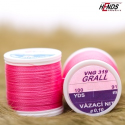 Vázací nit Hends Grall - Růžová fluo