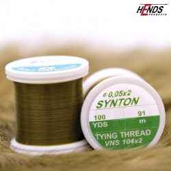 Vázací dvouvláknová nit Hends Synton - Khaki