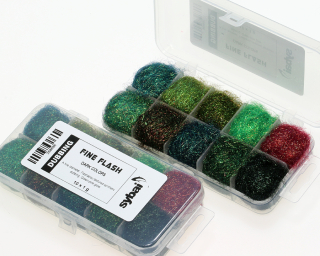 Sybai Fine Flash Dubbing, Box - Dark Colors