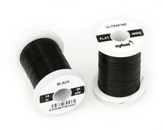 Barevný plochý drátek Flat Colour Wire - Black