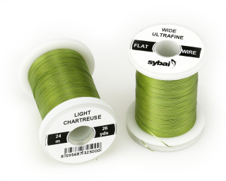 Barevný plochý drátek Flat Colour Wire - Light Chartreuse