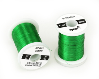 Barevný plochý drátek Flat Colour Wire - Bright Green