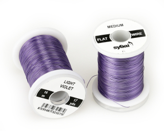 Barevný plochý drátek Flat Colour Wire Medium - Light Violet