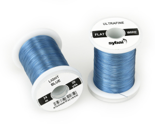 Barevný plochý drátek Flat Colour Wire - Light Blue
