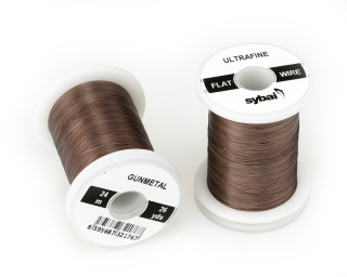 Barevný plochý drátek Flat Colour Wire - Gunmetal