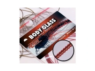 Hends Micro Body Glass Half Round - červeno růžová