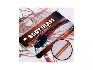Hends Micro Body Glass Half Round - světle fluo růžová