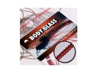 Hends Body Glass Half Round - krvavě rudá