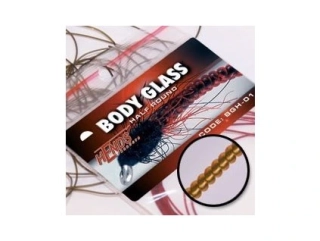 Hends Body Glass Half Round - oranžová tmavá