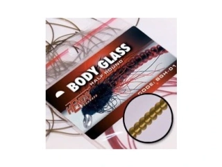 Hends Body Glass Half Round - světle hnědá