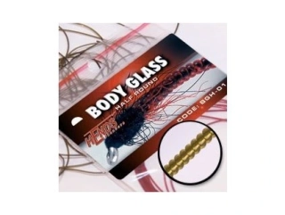 Hends Body Glass Half Round - světle olivová