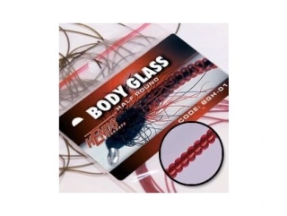 Hends Body Glass Half Round - vínově červená