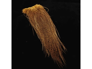Dry Fly Hackle Hends - Zlato olivový grizzly