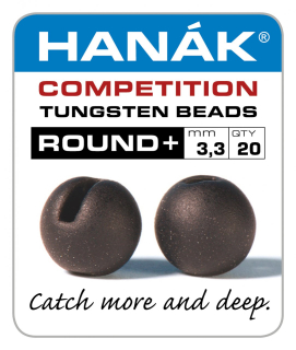 Tungstenové hlavičky Hanák Competition Round+ matně hnědá