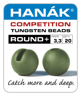 Tungstenové hlavičky Hanák Competition Round+ matně olivová